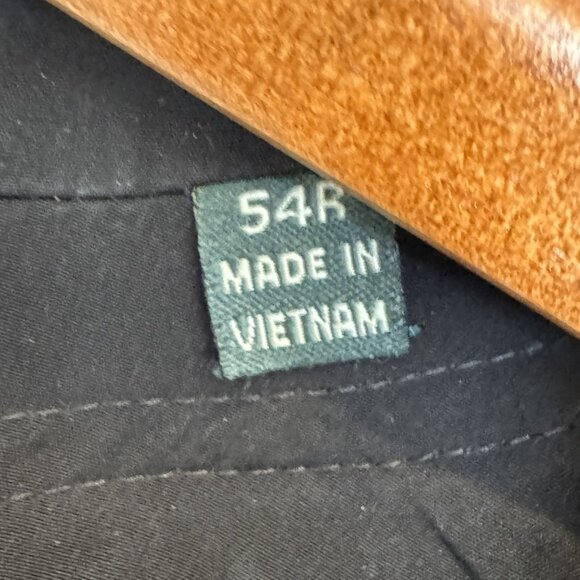 Lauren Ralph Lauren Black Car Coat 54R Men's Lining Mid-Length EUC Raincoat - Picture 3 of 7